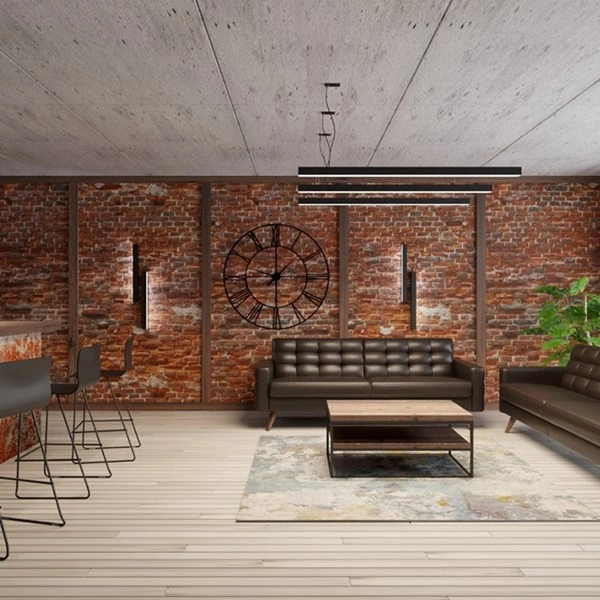 Kinkiet PINNE, 200 cm, szary, 50W LED, barwa ciepła 3000K, TH.236