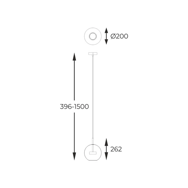 P0428-01J-L4AC ENCELADUS LAMPA WISZĄCA ZŁOTA/GOLD