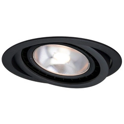 Oczko wpuszczane ruchome NERO, czarne, 1x50W GU10/AR111