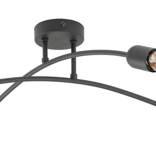 HELIX BLACK LAMPA SUFITOWA 4 PŁ 4687