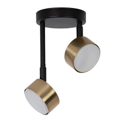 Lampa Sigma NEMO 2 plafon czarny/złoty szczotkowany 41087