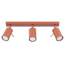 Plafon RING 3L ochra czerwona