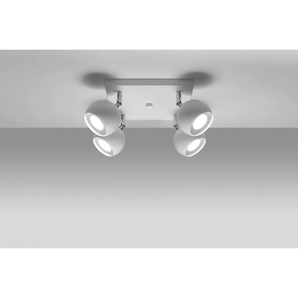 Nowoczesna lampa sufitowa OCULARE 4 SL.0440 Biała 4xGU10