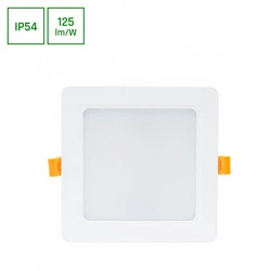 DURE 3 DOWNLIGHT 12W NW 230V 110st IP54 IK06 145x145x34 BIAŁY kwadratowa zasilacz zintegrowany