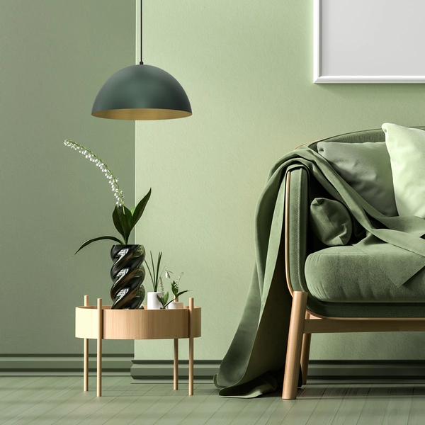 Lampa wisząca BETA, MLP8286, 35 cm, zielony/złoty, 1x60W E27