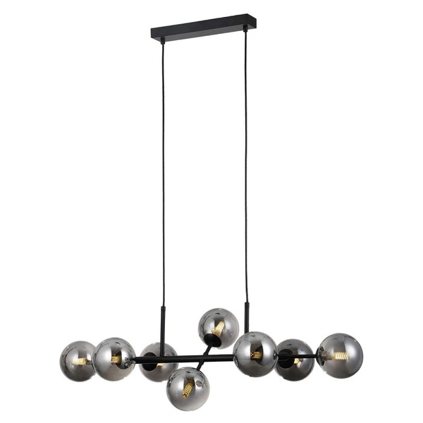 Lampa wisząca ERMIDA dł. 82cm 8xG9 | czarny