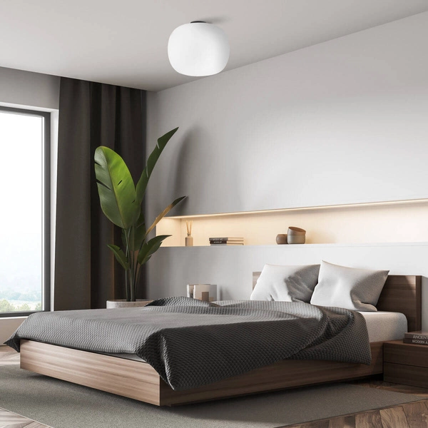 Lampa sufitowa JUKON, czarny/biały, 1x60W E27