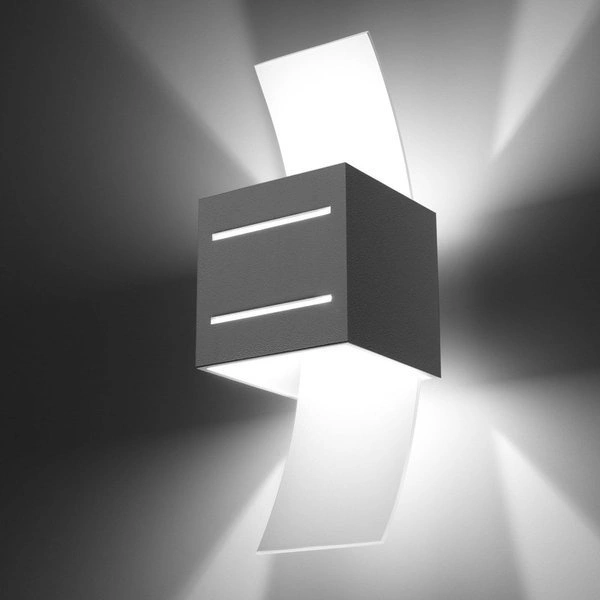 Kinkiet Sollux LORETO Aluminium, Biały, Szkło, G9 12W LED, SL.0203