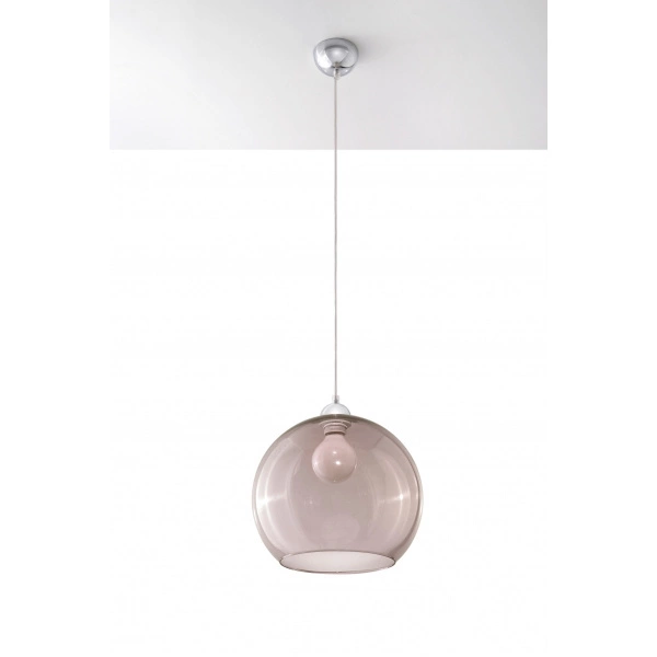 Szklana lampa wisząca BALL SL.0250 Grafitowa 1xE27
