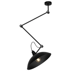 Aldex Lampa sufitowa na wysięgniku MELOS 808PL_G1, czarna, 1x60W E27