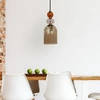 Lampa wisząca Tropea 1xE27 bursztynowa, średnia LP-2004/1P M AM