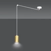 Lampa wisząca Emibig TRAKER 1 WH/GOLD 527/1