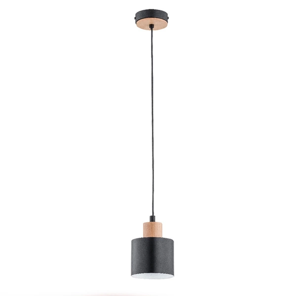 Lampa wisząca ALFA IVO CZARNA 1xE27 13cm | 60733