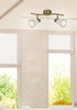 Lampa ścienna/sufitowa REGENT, 92-70029, patynowy/biały, 2x40W G9