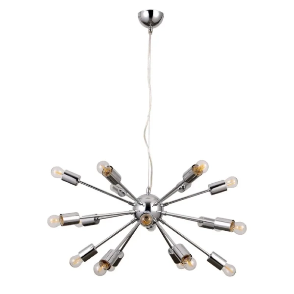 Lampa wisząca THEO śr. 64cm 18xE27 | chrom