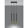 Lampa wisząca MOZAICA 3L  SL.0892 czarny/złoty 3xG9