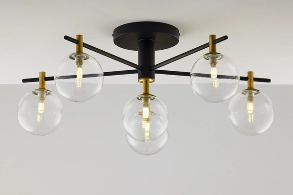 Nowoczesna Lampa sufitowa FIGARO wys. 34cm 6xG9 14W IP20 | Złoty