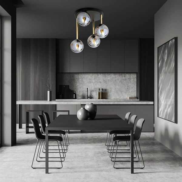 Lampa sufitowa Emibig DOLCE 4 BL GRAFIT 1259/4