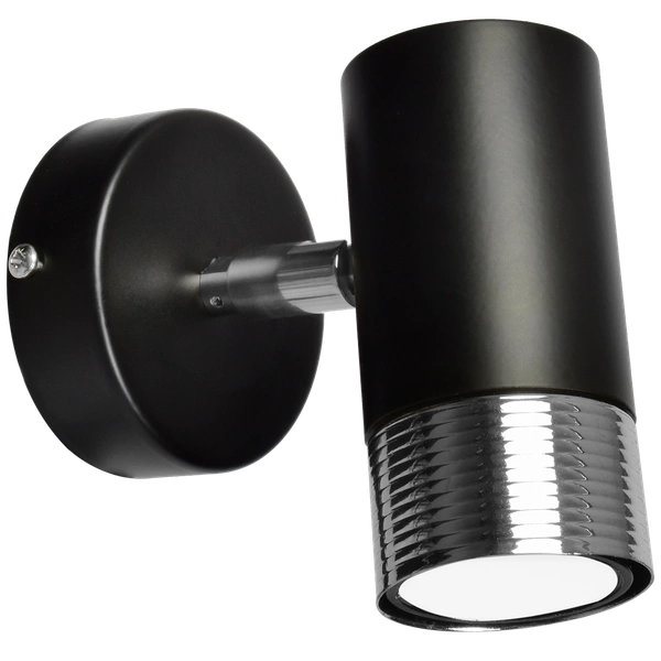 Nowoczesny kinkiet DANI BLACK/CHROME 1xGU10 MLP6229