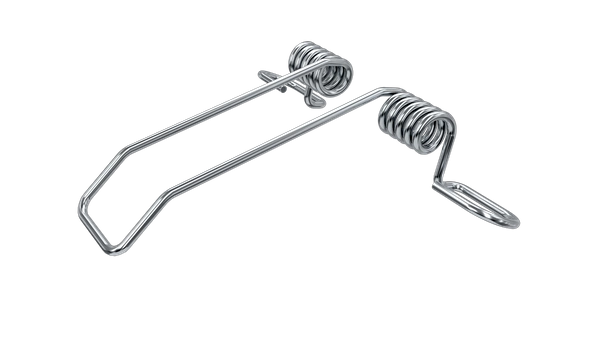 PROFIL ALUMINIOWY SREBRNY TYP K 2m + KLOSZ MLECZNY, SPRĘŻYNA MONTAŻOWA