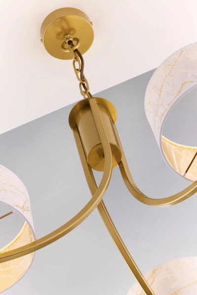 Klasyczny Żyrandol ARTHUR wys. 71cm 3xE27 15W IP20 | złoty połysk