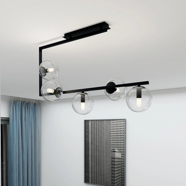 Lampa sufitowa Emibig SOMA 5 BL TRANSPARENT 1289/5