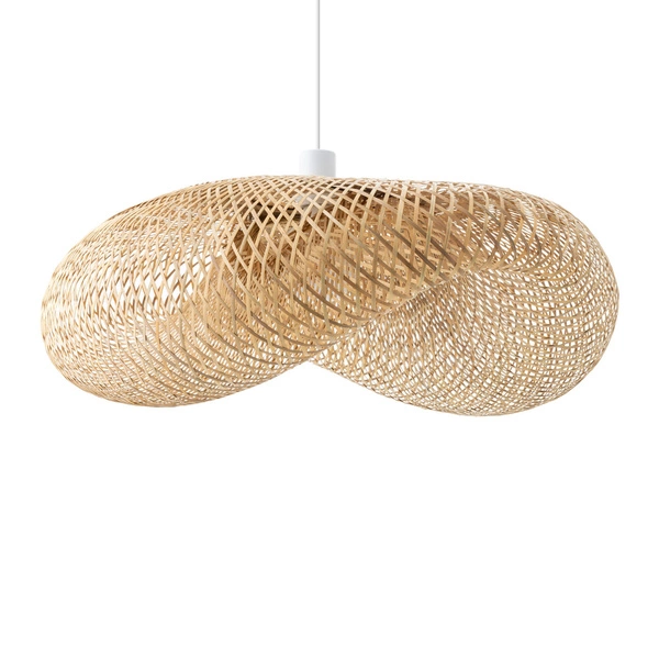 Lampa wisząca HAVANA L szer. 80cm E27 | naturalne drewno 11397