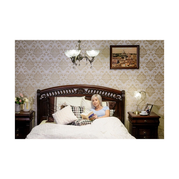 Wien Lampa Stołowa 1xE27 Max.60W Patyna Metal/Białe Szkło 7512011