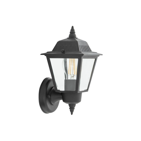 Kinkiet zewnętrzny ANA wys. 26cm E27 IP44 | czarny 10499