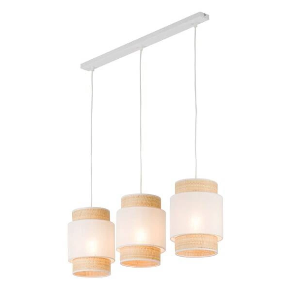 BOHO NEW WHITE LAMPA WISZĄCA 3 PŁ LISTWA 5654