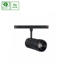 SYSTEM SHIFT - SPOT ZOOM M OPRAWA NA SZYNOPRZEWÓD fi55x115mm 12W CZARNY 5 LAT GW.
