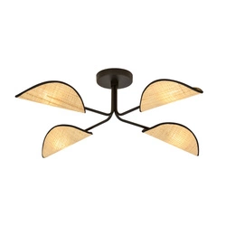 Lampa sufitowa Emibig GOMEZ 4 RATTAN 1172/4