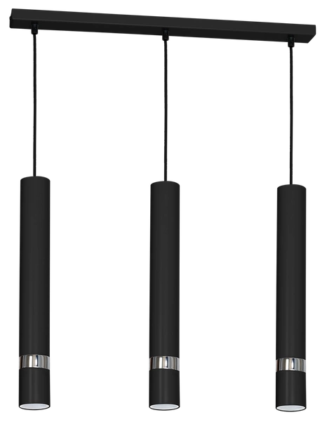 Lampa wisząca JOKER, MLP1414, czarny/chrom, 3x8W GU10
