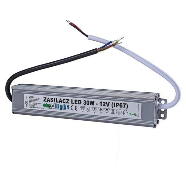 ZASILACZ LED 30W / 12V IP67 EKZAS755