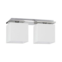 SPOTLIGHT lampa sufitowa RIVOLI 2 punktowa Metal Chrom Abażur Biały, 8582228 8582228_SL