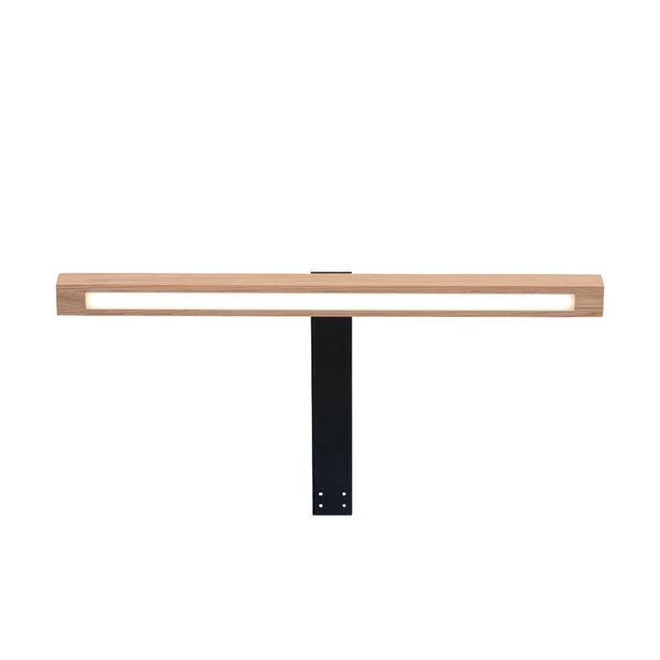 Lampa kinkiet łazienkowy montowany na szafkę, lustro AQUA VIVA Nadszafkowa LED 6W Czarny/Dąb Olejowany szer 40cm IP44 89411104