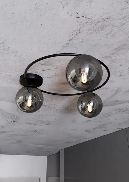 Lampa sufitowa Emibig SOPRA 3 BL GRAFIT 1256/3