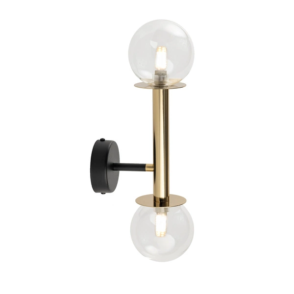 Lampa Sigma DAISY 2 kinkiet złoty/transparentny 40762
