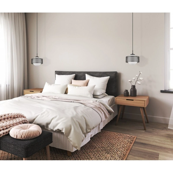 Stylowa lampa wisząca Leilani PND-43445-1L-GR | Szara