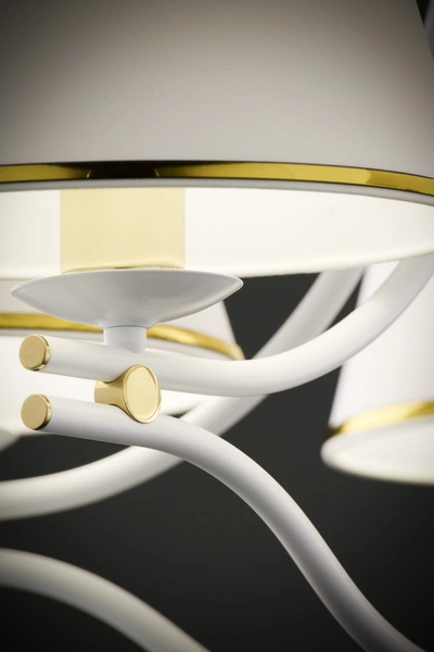 Klasyczny Żyrandol SAMBA wys. 83cm 5xE27 15W IP20 | biały