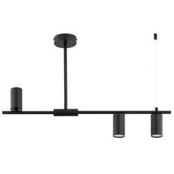 Lampa sufitowa ALFA URANOS CZARNA 3xGU10 74cm | 62535
