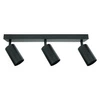 Lampa natynkowa MADARA MINI 3x GU10 kinkiet prostokąt | czarny
