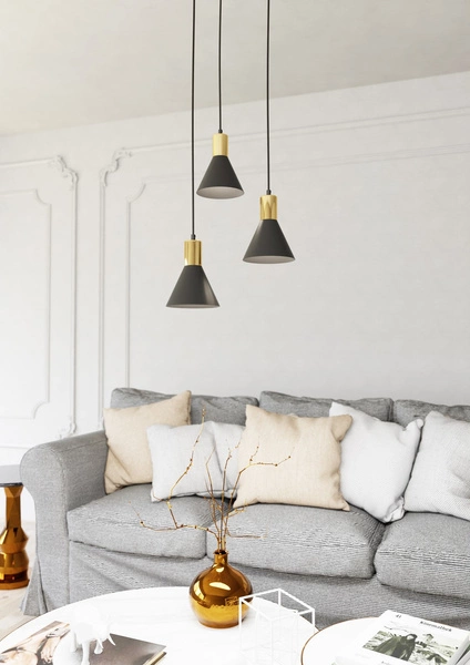 Lampa wisząca Emibig ROSA 3 PREM BL 1388/3PREM