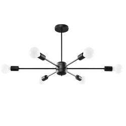 Żyrandol LANGO 6 czarny SL.1023