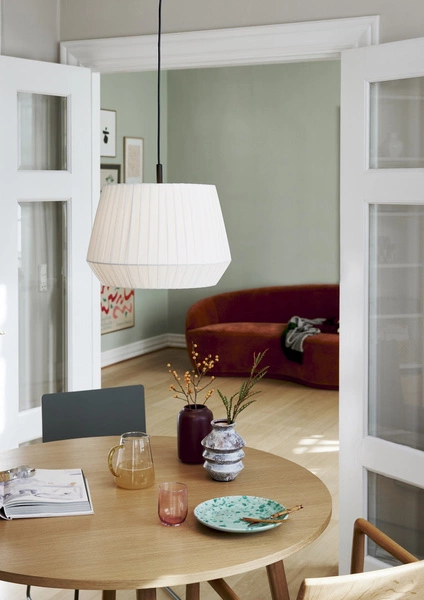 Lampa wisząca DICTE E27 60W Tekstylia | Biały