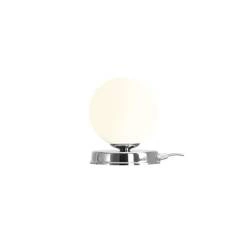 Aldex Lampka biurkowa BALL 1076B4_S, 14 cm, chrom/biały, 1x40W E14