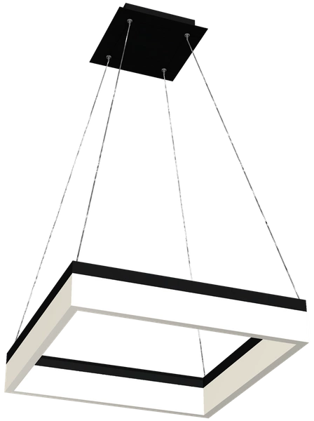 Zwis żyrandol kwadratowy NERO LED 41,5cm