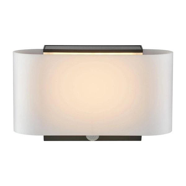 Kinkiet PIOLA Solar LED 3000K Biała ciepła Plastik | Biały