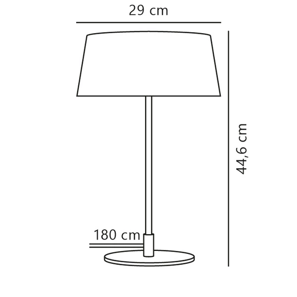 Lampa stołowa CLASI E14 10W Metal | Czarny
