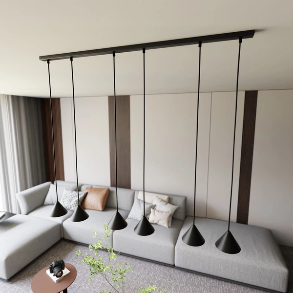 Lampa wisząca Emibig ELIT 6 Czarny 1330/6